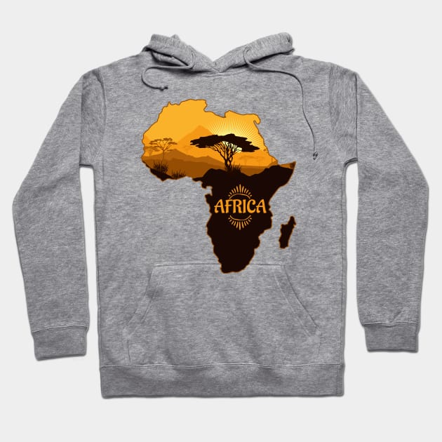 Africa Hoodie by Dojaja